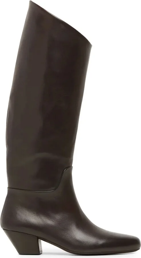 Knee-Length Leather Boots