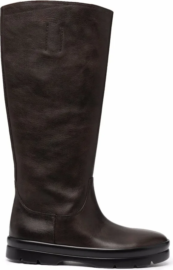 Knee-Length Leather Boots