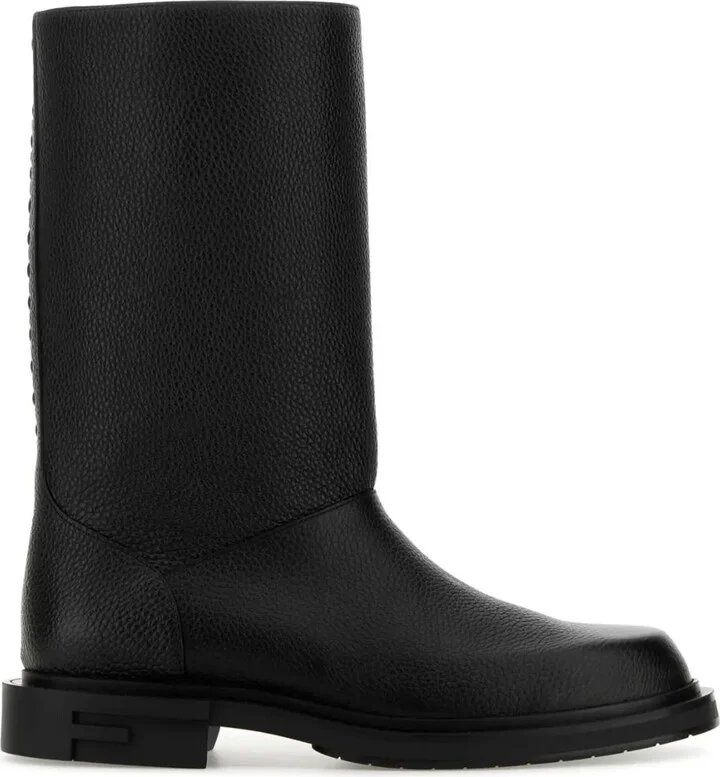 Knee-Length Leather Boots