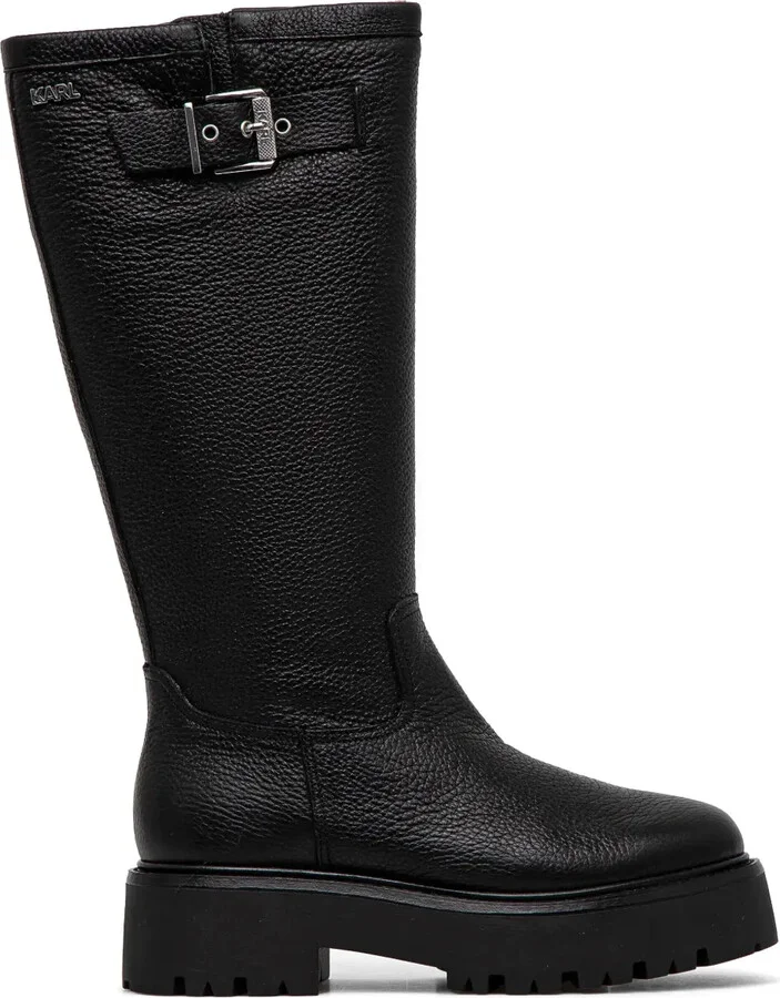 Knee-Length Leather Boots
