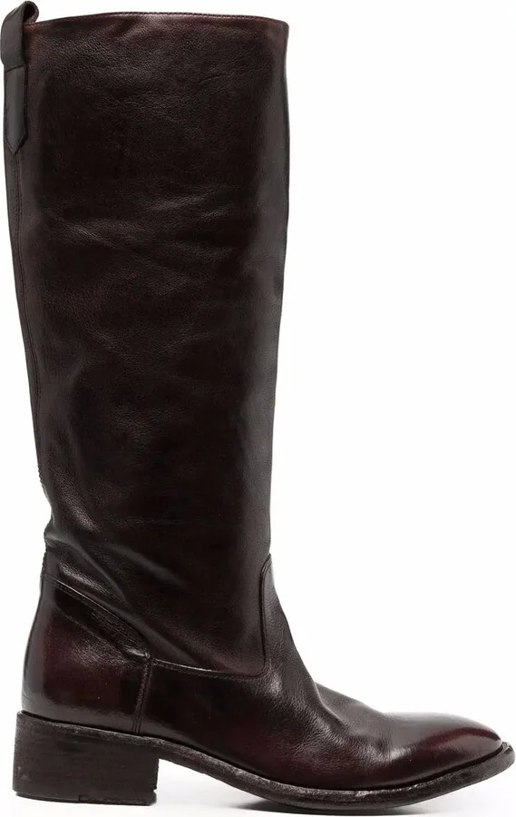 Knee-Length Leather Boots