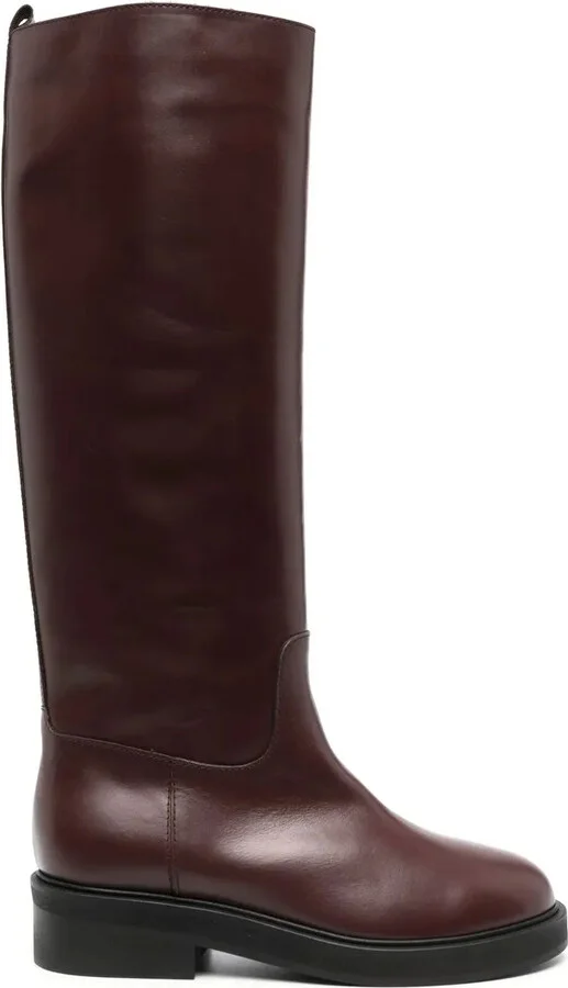 Knee-Length Leather Boots