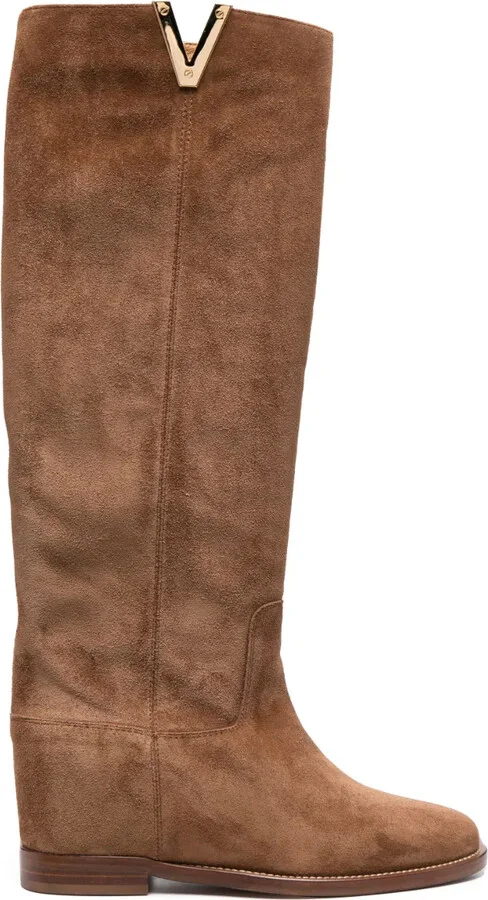 Knee-Length Leather Boots