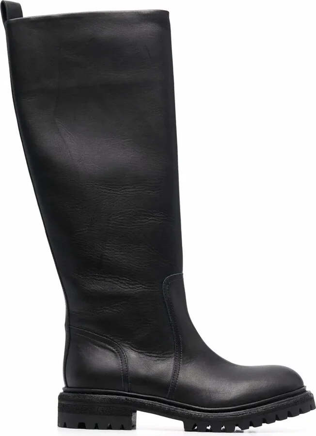 Knee-Length Slip-On Boots