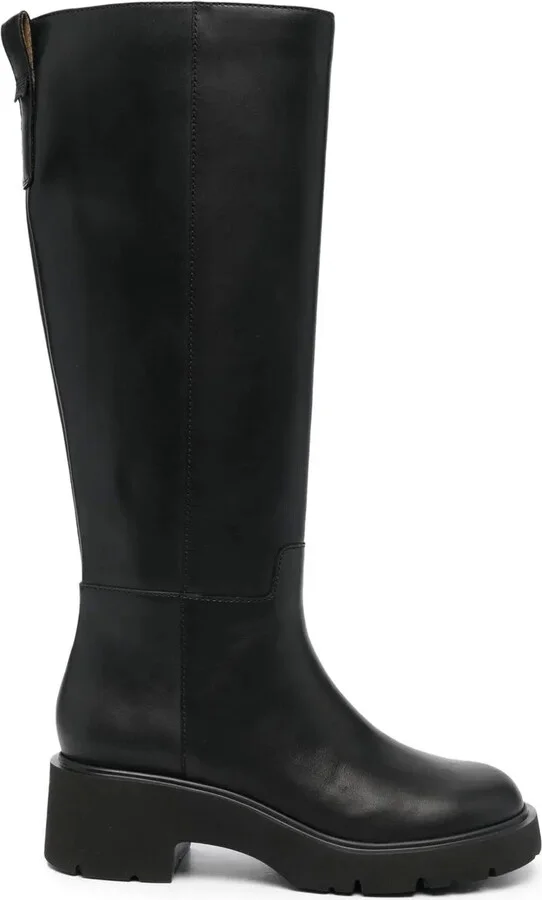 Knee-Length Slip-On Boots