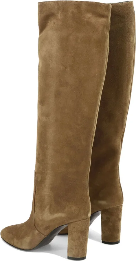 Knee-Length Suede Boots - Image 4