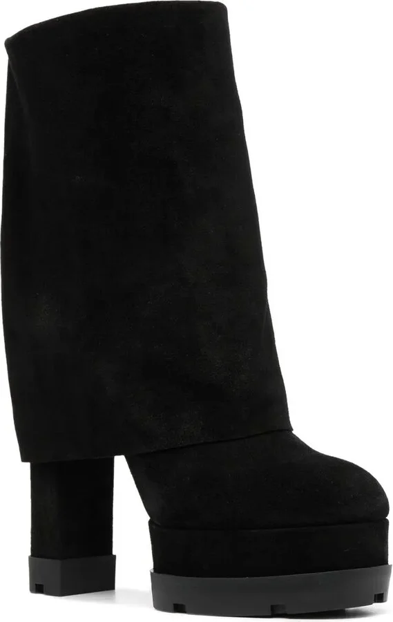 Knee-Length Suede Boots - Image 2