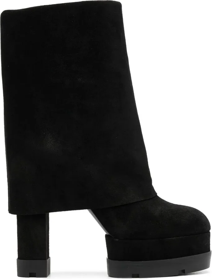Knee-Length Suede Boots