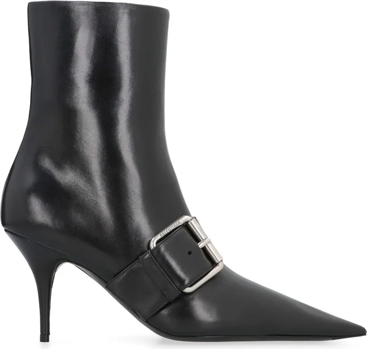 Knife 80 Leather Ankle Boots