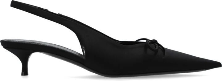 ‘Knife Bow’ High Heels, , - Black