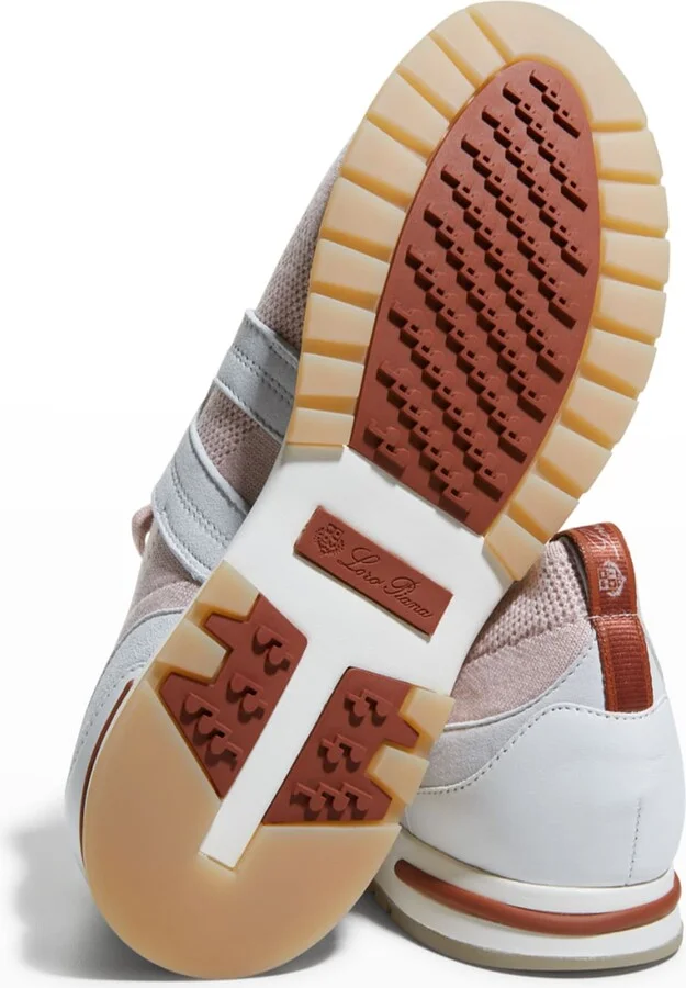 Knit Lace-Up Runner Sneakers - Image 6