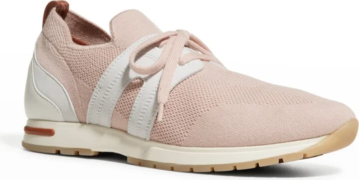 Knit Lace-Up Runner Sneakers - Image 7