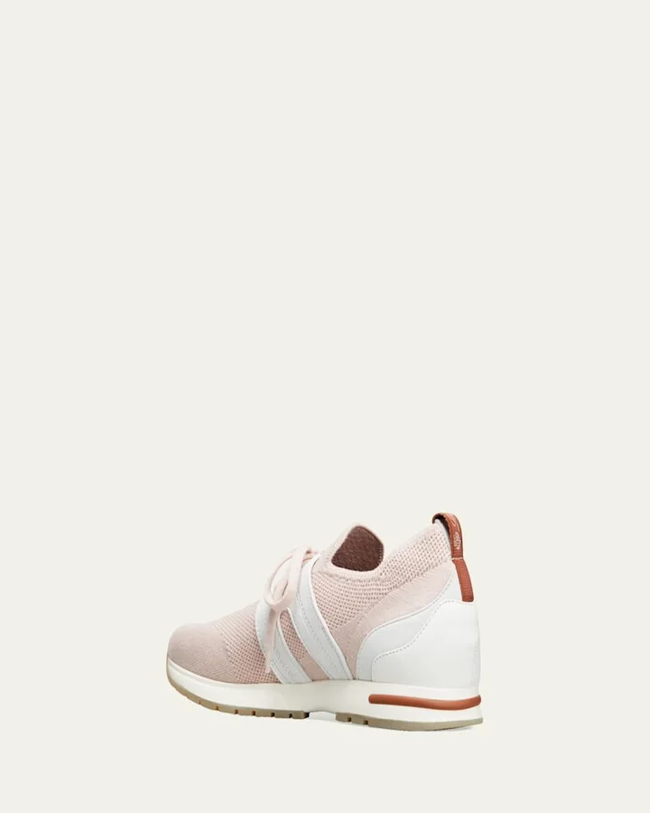 Knit Lace-Up Runner Sneakers - Image 6