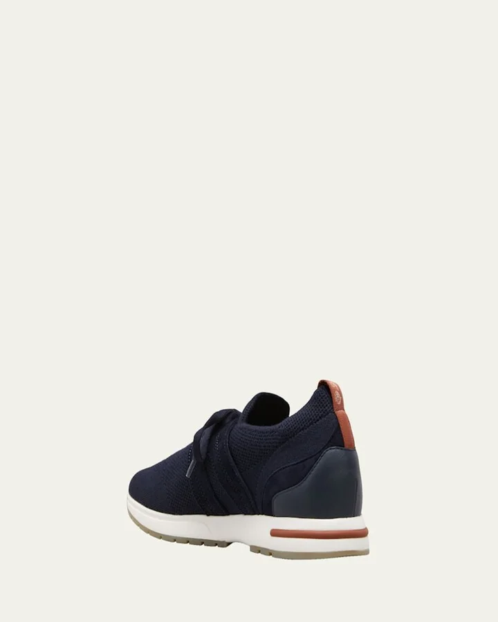 Knit Lace-Up Runner Sneakers - Image 5