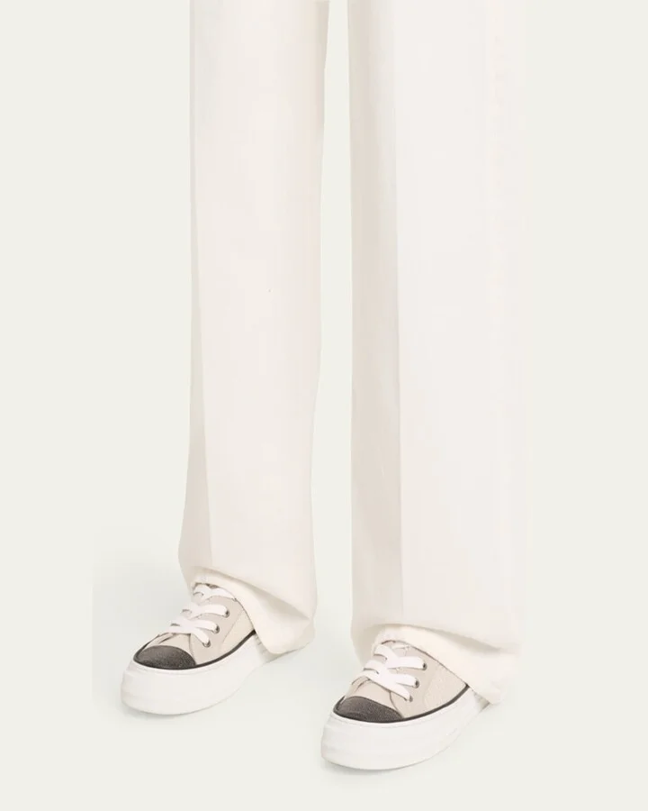Knit Monili Cap-Toe Sneakers - Image 6