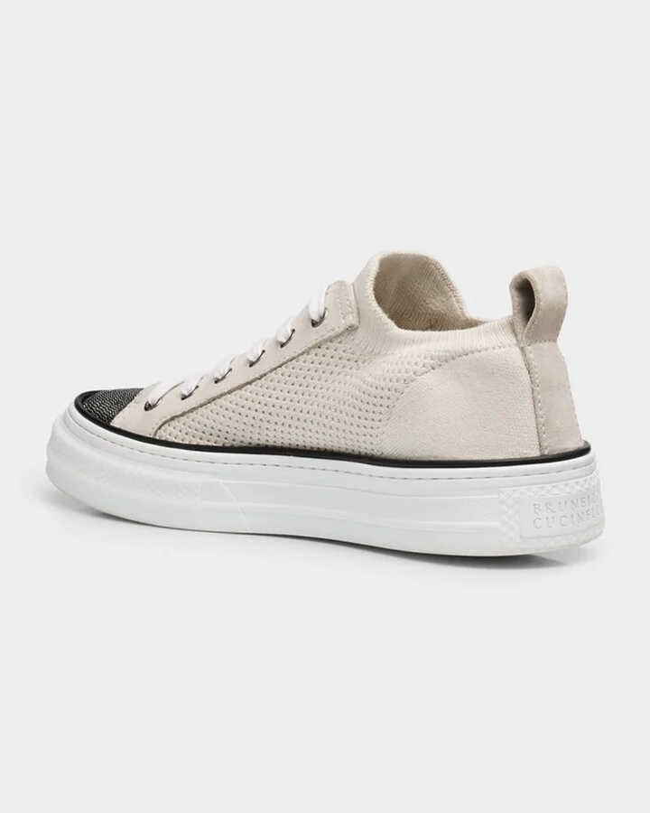 Knit Monili Cap-Toe Sneakers - Image 8