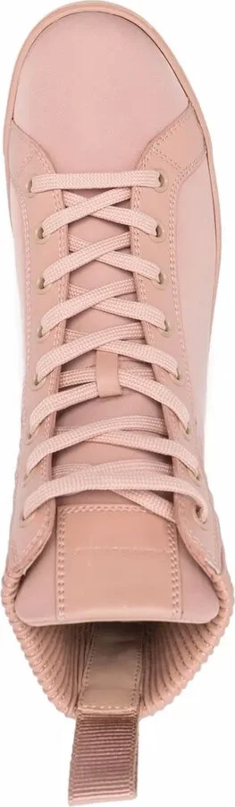 Knit-Panelled High-Top Sneakers - Image 4