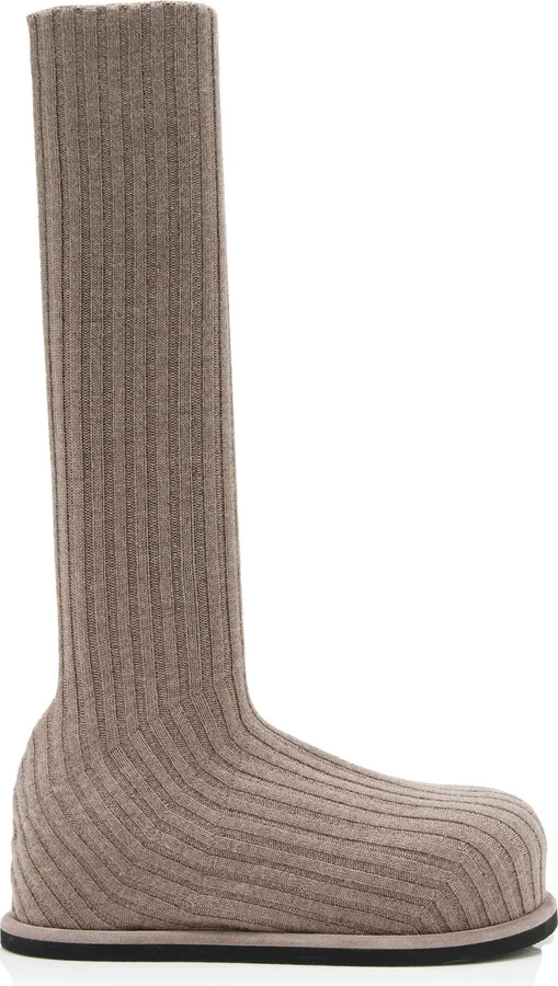 Knit Platform Knee BootsMuaddi