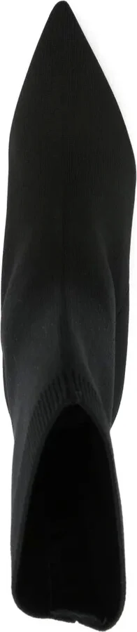 Knitted 60mm Leather Ankle Boots - Image 4
