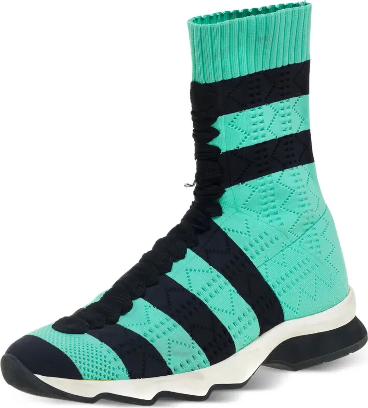 Knitted High-Top Sneakers - Image 2
