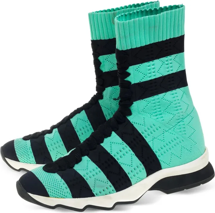 Knitted High-Top Sneakers - Image 3