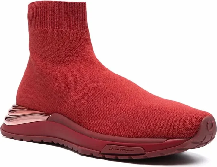 Knitted High-Top Sock Sneakers - Image 2