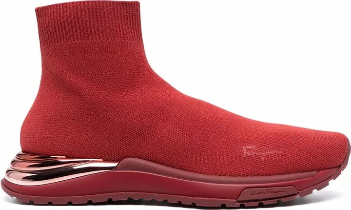 Knitted High-Top Sock Sneakers