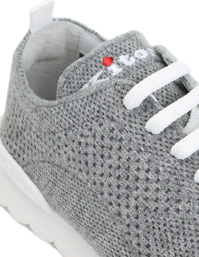 Knitted Lace-Up Sneakers - Image 4