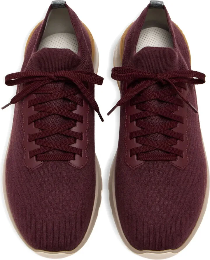 Knitted Lace-Up Sneakers - Image 2
