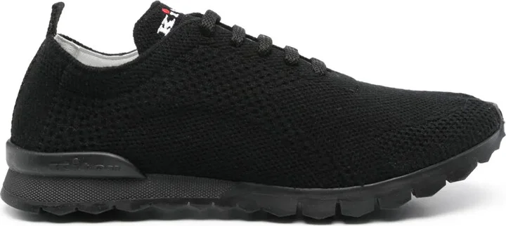 Knitted Lace-Up Sneakers