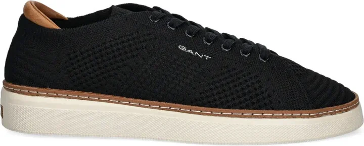 Knitted Lace-Up Sneakers