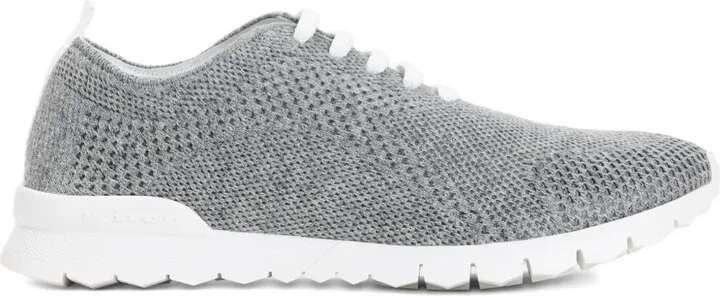Knitted Lace-Up Sneakers