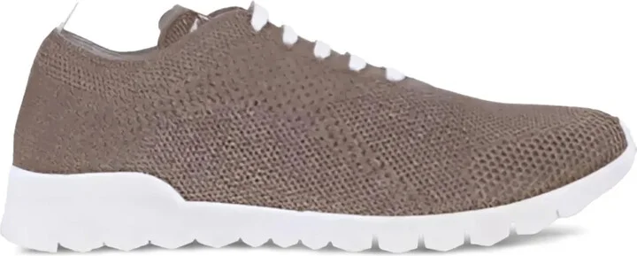Knitted Lace-Up Sneakers
