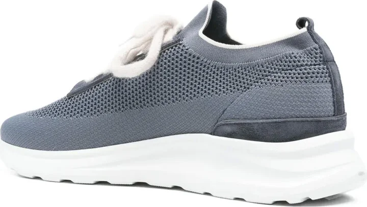 Knitted Lace-Up Trainers - Image 3
