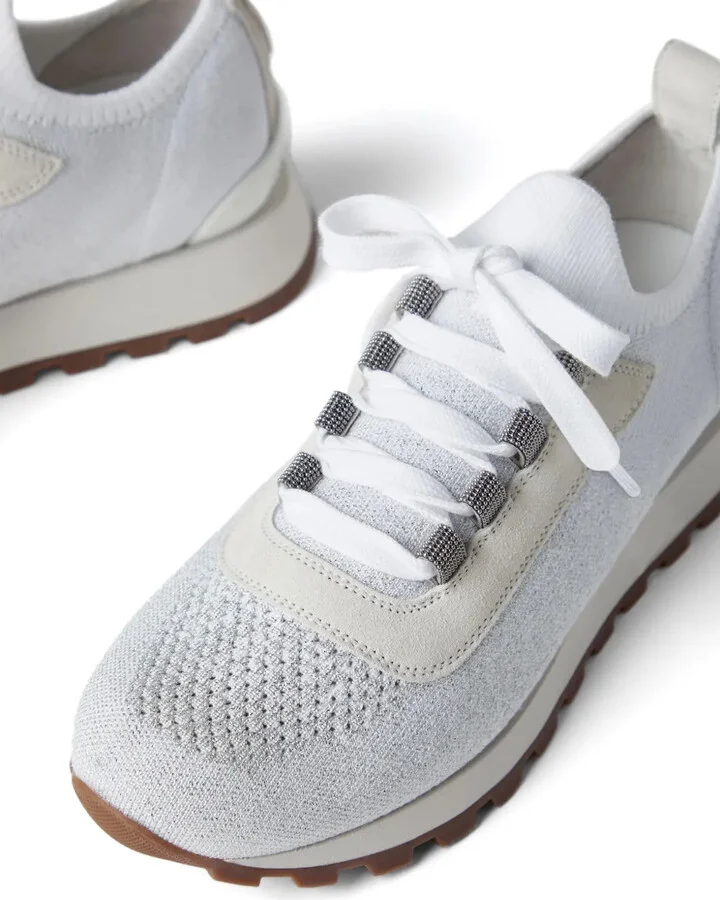 Knitted Low-Top Sneakers - Image 4