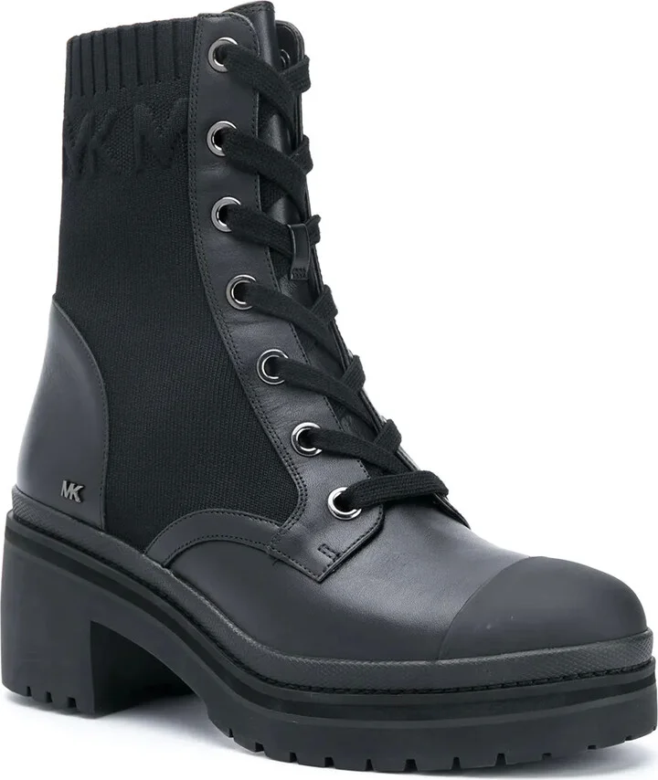 Knitted-Panel Ankle Boots - Image 2