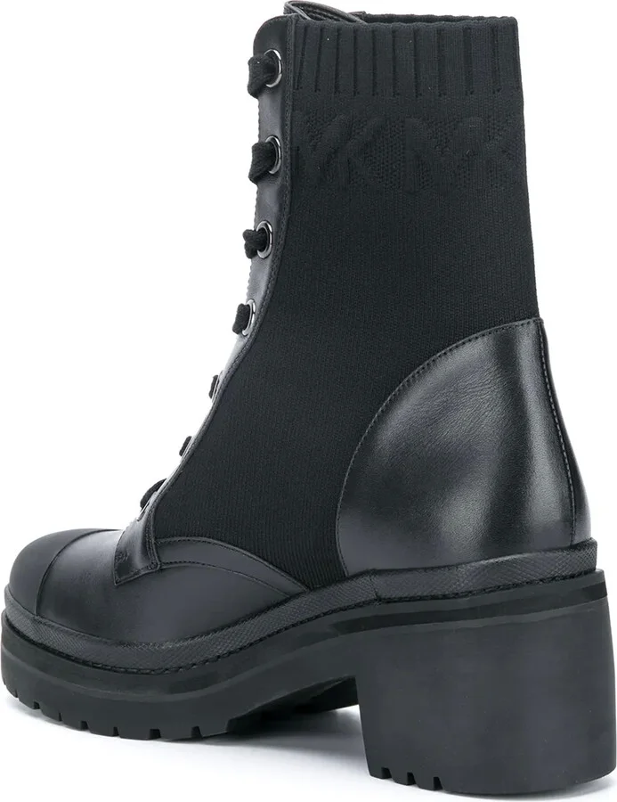 Knitted-Panel Ankle Boots - Image 3