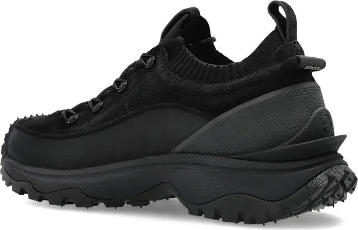 Knitted-Panel Lace-Up Trainers - Image 5