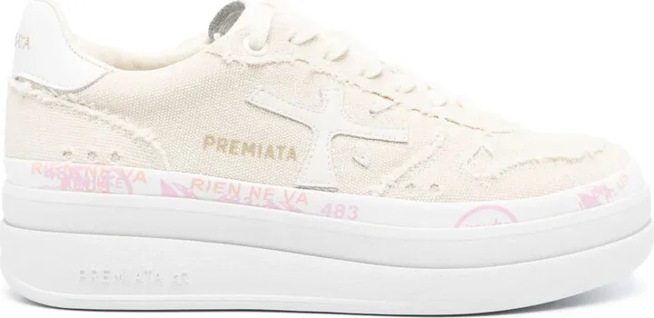 Knitted Panelled Sneakers