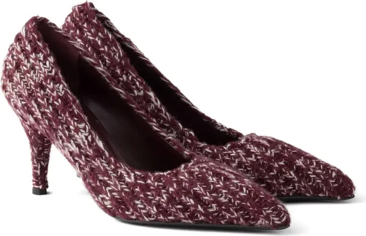 Knitted Pointed-Toe Pumps - Image 2
