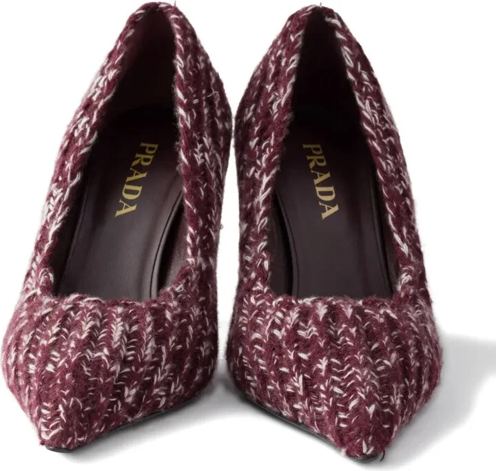 Knitted Pointed-Toe Pumps - Image 4