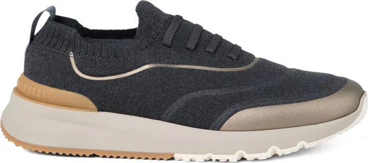 Knitted Slip-On Sneakers