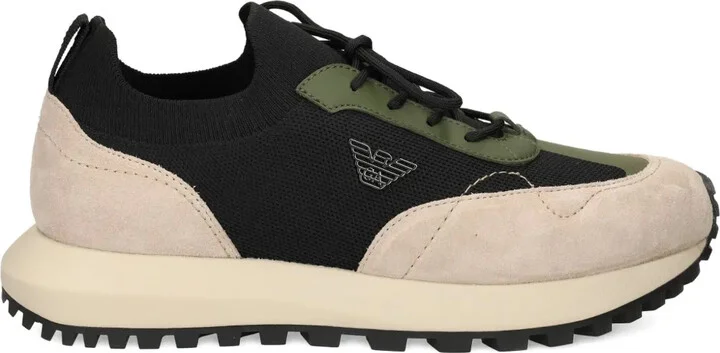Knitted Suede Sneakers