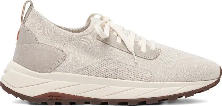 Knitted Suede Sneakers