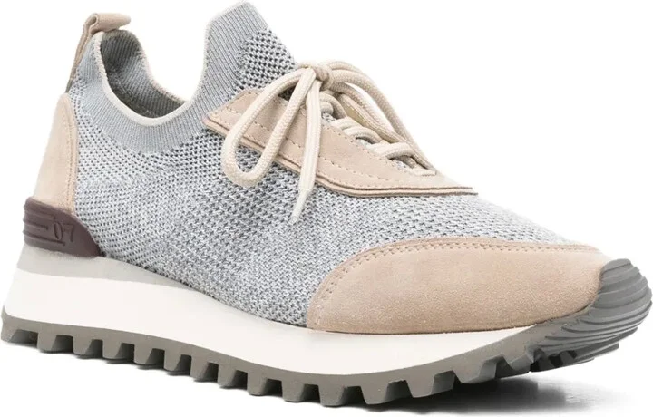 Knitted Suede Trainers - Image 2