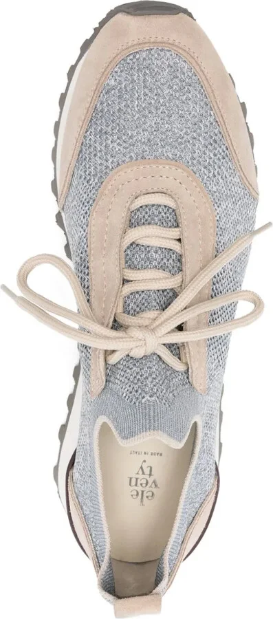 Knitted Suede Trainers - Image 4