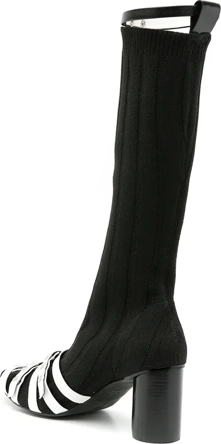 Knitted Thigh-High Boots - Image 3