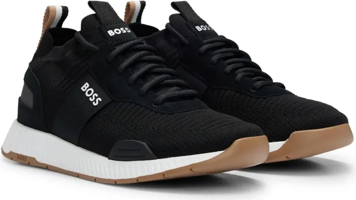 Knitted-Upper Low-Top Sneakers - Image 2