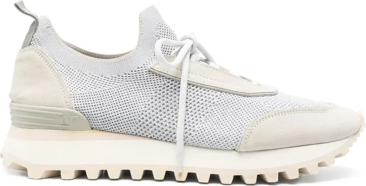 Knitted-Upper Sneakers