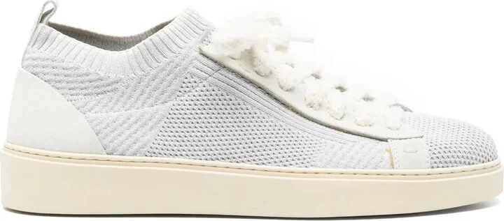 Knitted-Upper Sneakers